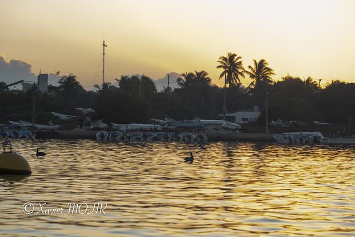 Lumière du soir sur l'eau